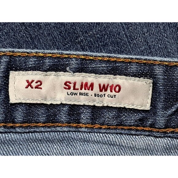 X2 Jeans Womens 10 L Slim Low Rise Boot Cut 06 Y2k Western Cowgirl - Picture 10 of 16